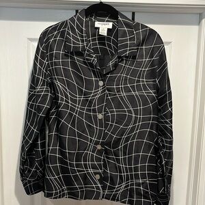 Easy spirit 100% silk jacket style top